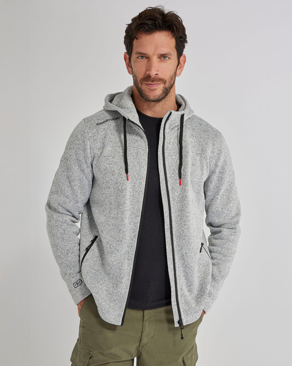 Fleecevest met kap, Thermolactyl