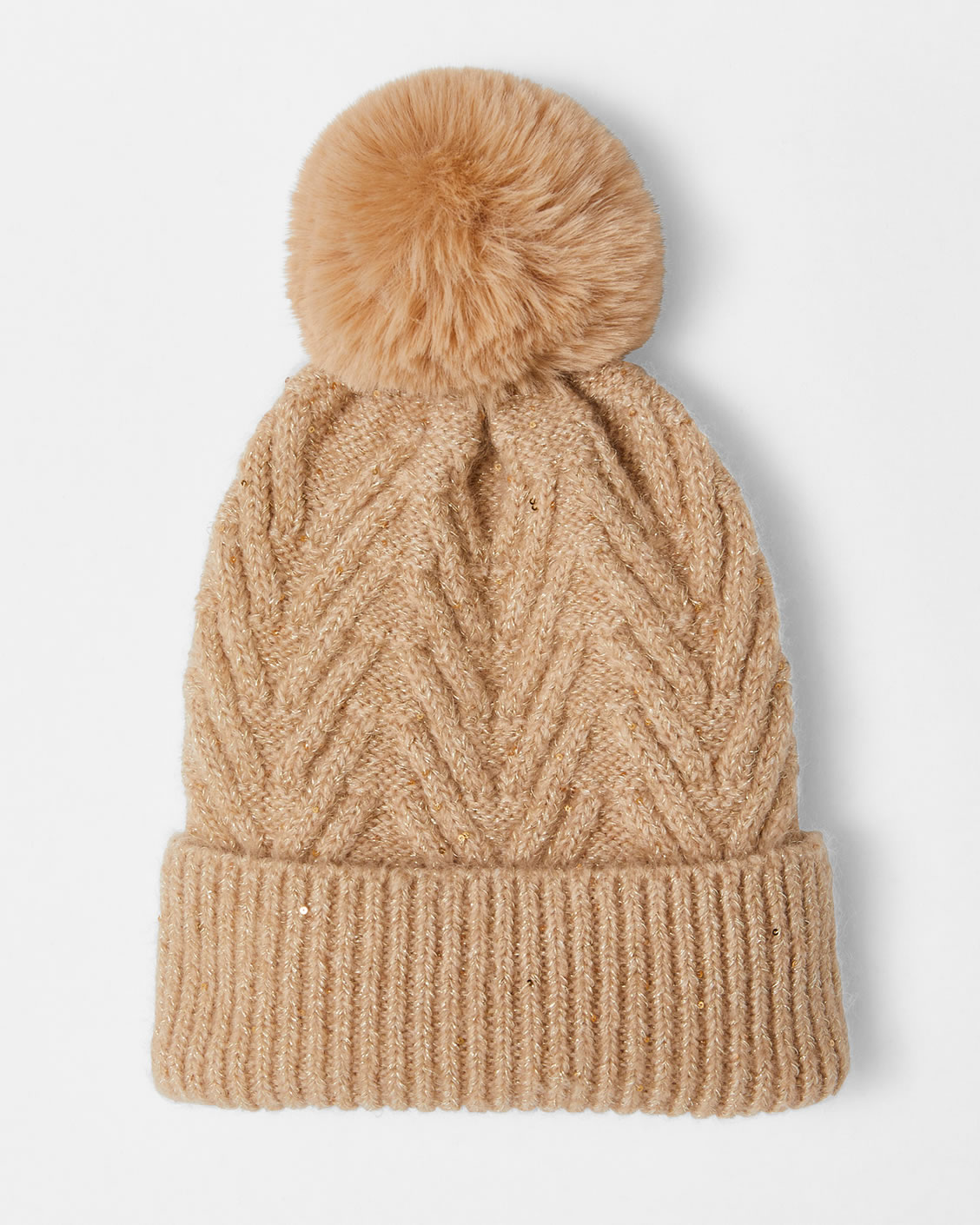 Wollen muts met pompon
