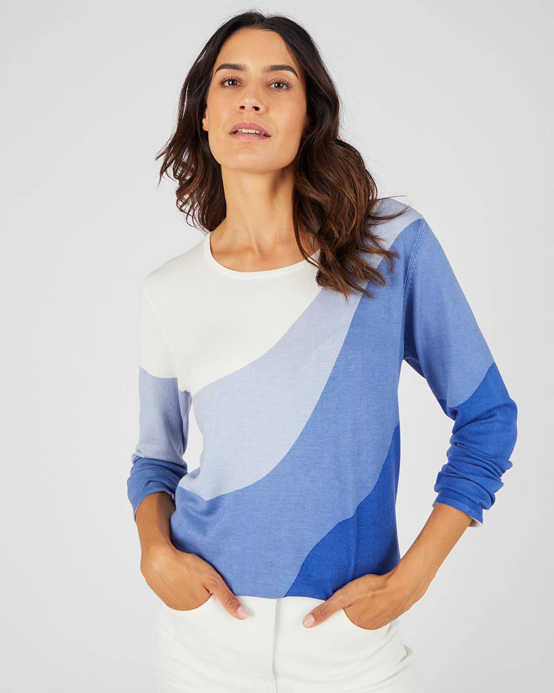 Pull jeu de couleurs