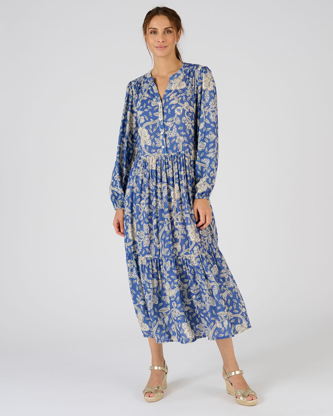 Robe à étages fibres pure viscose Lenzing™ EcoVero™