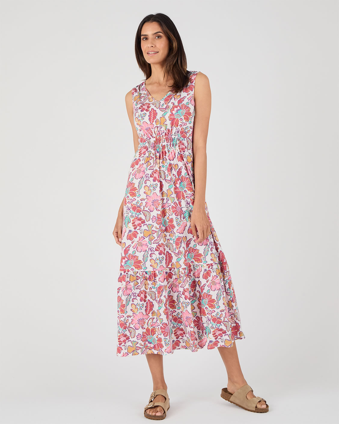 Climatyl mouwloze tricot jurk