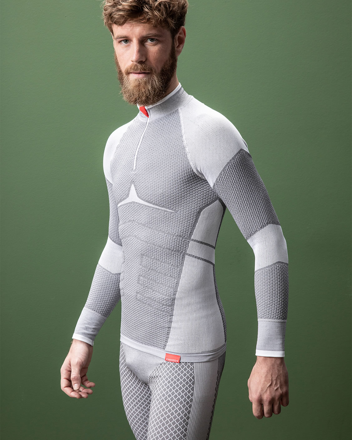 T-shirt col zippé Energy Thermolactyl 4 homme