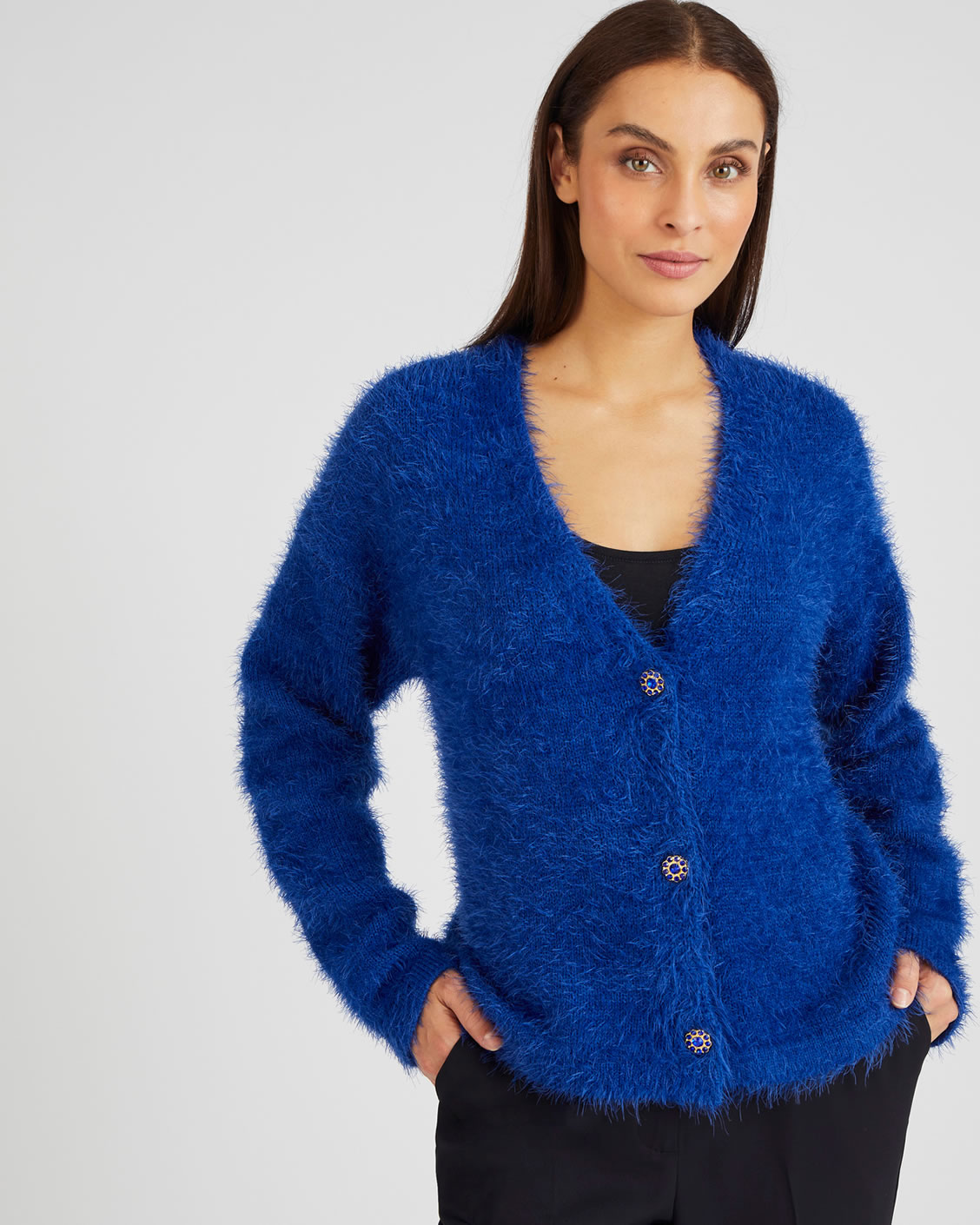 Gilet poilu femme sale