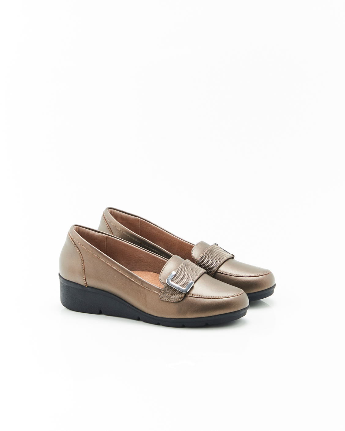 Mocassin met sleehak Amortyl gerecycleerd materiaal