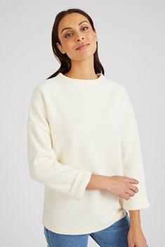 T-shirt en maille chaude jacquard