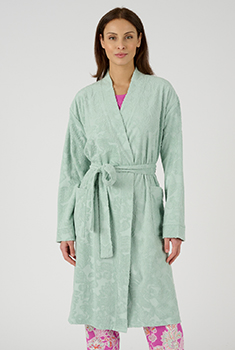 Peignoir en éponge jacquard