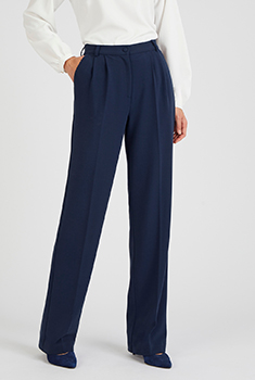 Pantalon large en crêpe