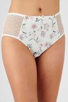 Culotte MIDI "LYNA", broderie et pois
