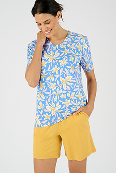 Pyjashort pur coton peigné