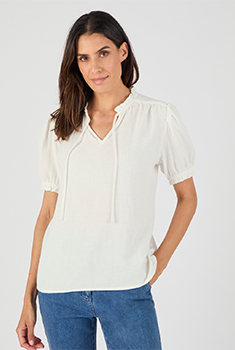 Blouse in katoengaas