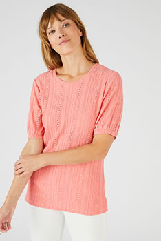 T-shirt effet macramé