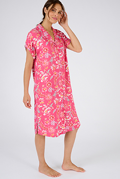 Nachthemd van zuivere viscose