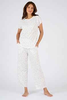 7/8e pyjama in pointelle-breisel