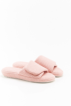 Muiltjes van tricot met honingraatsteek