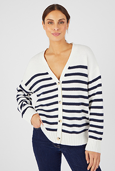 Vest, effen of met marinièrestreep