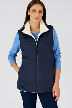 Gilet sans manches réversible