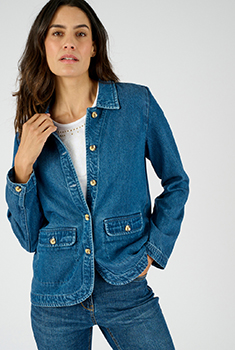 Veste mélange fibres Lyocell Tencel et fibres viscose