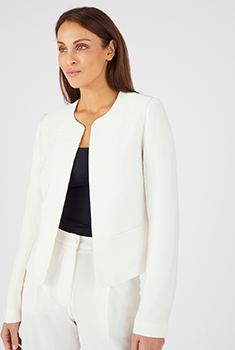 Veste matière reliéfée plissée