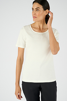 T-shirt détail bijoux