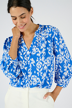 Blouse imprimée pure viscose