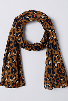 Foulard motif animalier