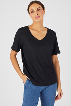 T-shirt à base de lin
