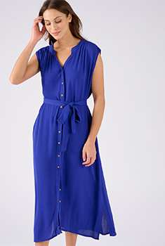 Robe tissu créponné pure viscose