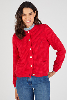 Cardigan pur coton