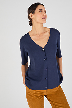 Gilet maille élégant