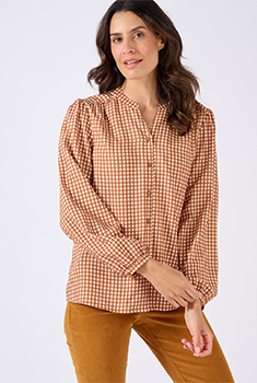 Chemisier carreaux pure viscose