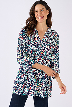Tunique créponnée pure viscose