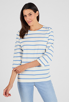 T-shirt rayé pur coton