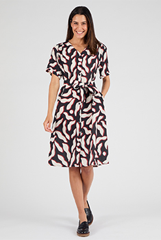 Robe fluide crépon