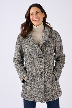 Manteau mélange laine Thermolactyl