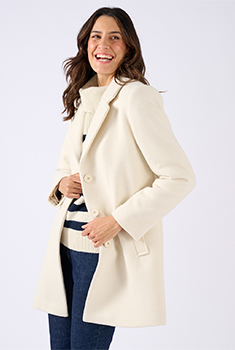 Manteau mélange laine Thermolactyl