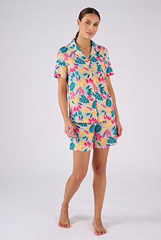 Pyjashort van jerseytricot zuiver katoen