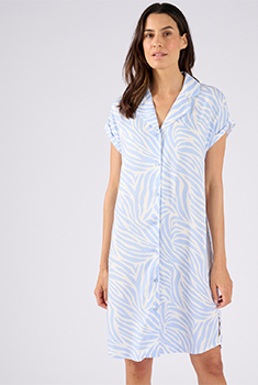 Nachthemd van zuivere viscose