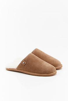 Chaussons Thermolactyl dessus croûte de cuir vachette