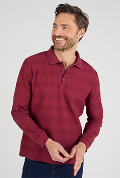 Polo manches longues pur coton