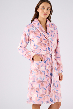 Robe de chambre Thermolactyl en maille moelleuse.