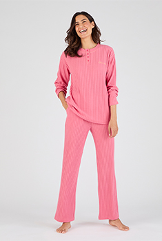 Thermolactyl pyjama van ribtricot