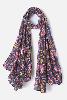 Sjaal met bloemenprint