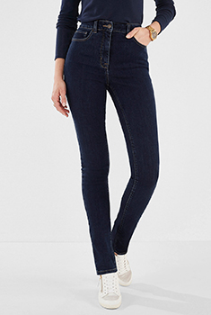 Jeans slim fit met hoge taille Perfect Fit by Damart