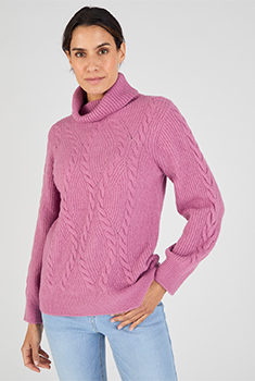 Pull col roulé torsadé Thermolactyl