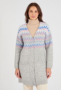 Gilet long jacquard Thermolactyl