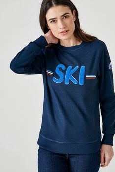 Damessweater SKI in geruwd molton, Thermolactyl®