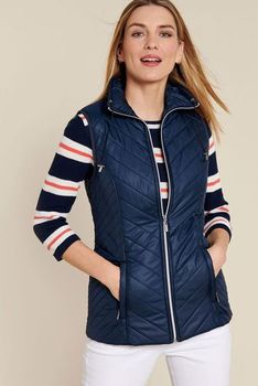 Gematelasseerd vest zonder mouwen