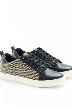 Sneaker met veters, geweven effect, Amortyl®