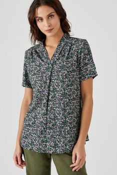 Blouse crêpe stretch reliéfé
