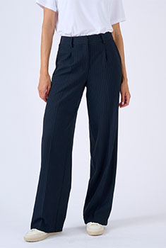 Broek wijdvallend gestreept